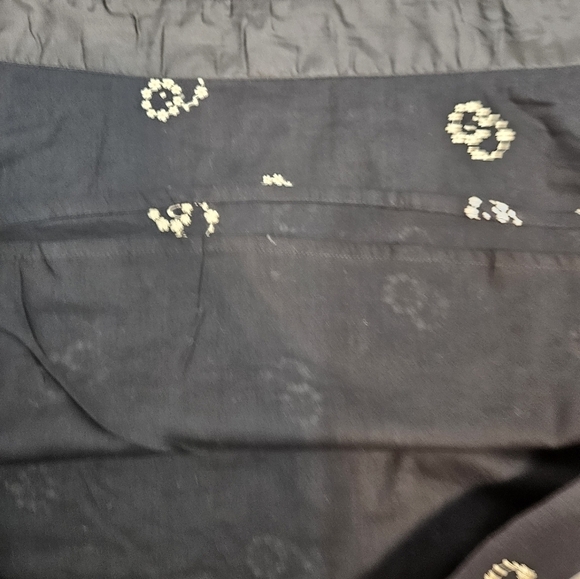 Odille by Anthro Black & White Silk Keyhole Peplum Halter Top Size 12 Women B10 - Picture 8 of 11